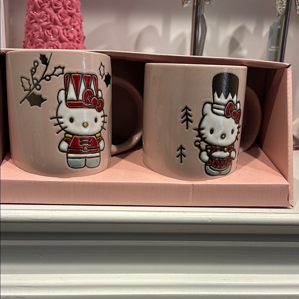 Hello Kitty Pink Mug Set